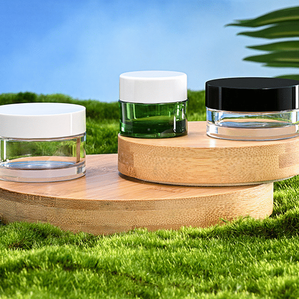 Jar 10g 15g 30g  PET ABS Round Cosmetics Packaging