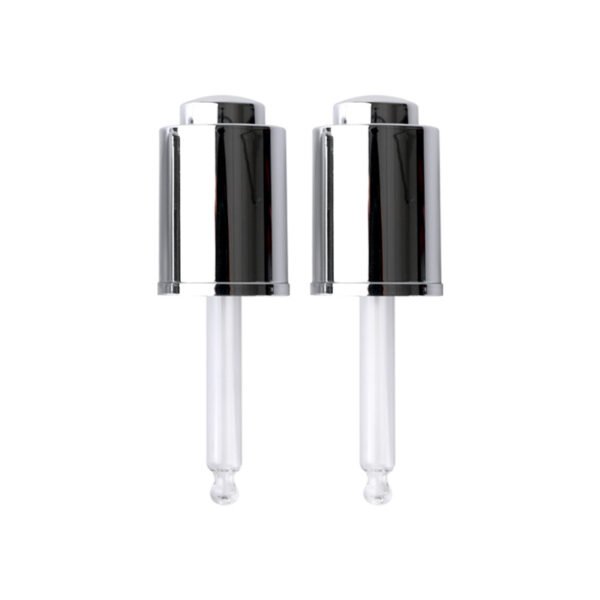 18/20 UV pressed dropper essential oil cap electroplated dropper pump extrusion-type dropper for essence liquid