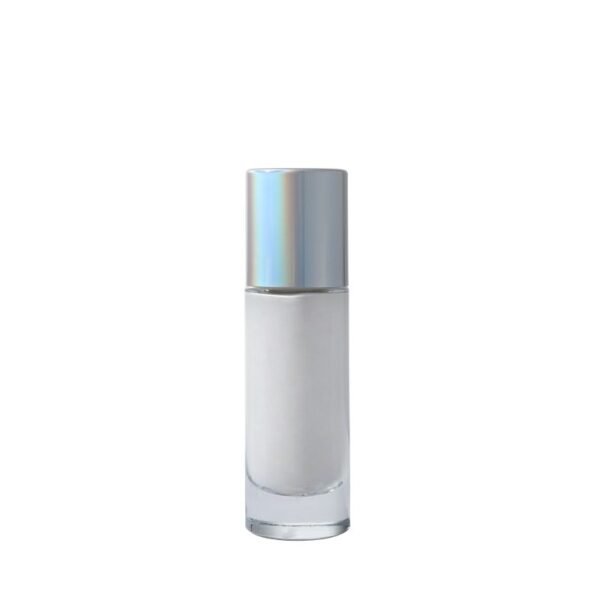 30ml Glass Airless Bottle Straight Round Thick-bottomed Bottle for Liquid Foundation and Lotion It can also be used as a press-type bottle for makeup primer  essence liquid etc. It is a glass packaging material for cosmetics