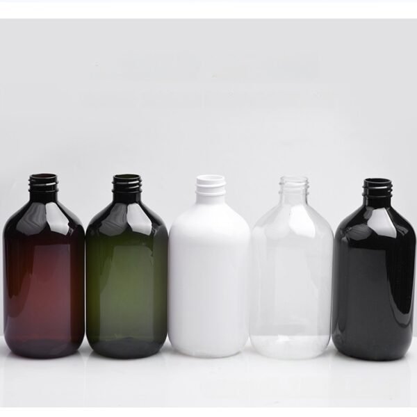 Round-shouldered and thin-necked glass bottle