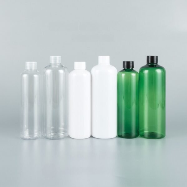 300ml and 500ml long-style round PET plastic bottles for shampoo